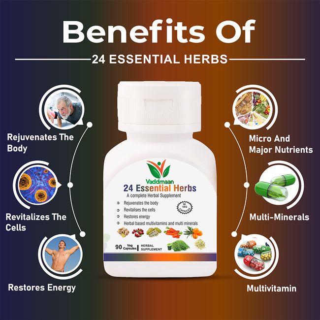 24 Essential Herbs 90 Capsule