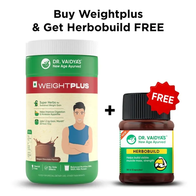 Dr Vaidya’s Weight Gain Combo: For Healthy Weight & Muscle Gain